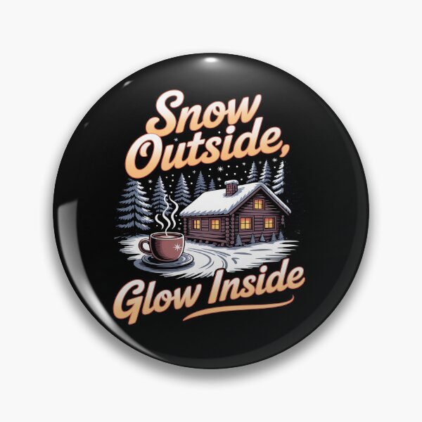 Item preview, snow travel - off grid cabin - woodland cabin - winter mountains - snow adventure - hygge winter - cabin retreat - cozy winter nights - fireplace vibes - cabin porch life - winter road trip  designed and sold by JansenGS.