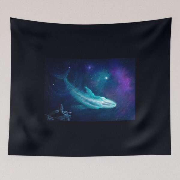 Item preview, Into the Space – Surreal Cosmic Whale designed and sold by Fantasy Illustrations & Fan Art.