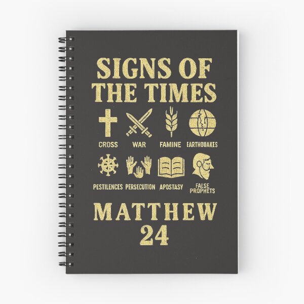 Item preview, Signs of the Times – Matthew 24 End Times Prophecy Design (Gold) designed and sold by NaphDesigns.
