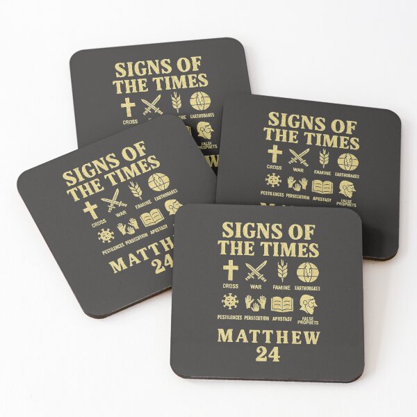 Item preview, Signs of the Times – Matthew 24 End Times Prophecy Design (Gold) designed and sold by NaphDesigns.