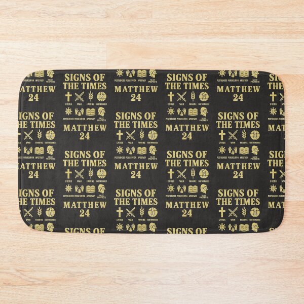 Item preview, Signs of the Times – Matthew 24 End Times Prophecy Design (Gold) designed and sold by NaphDesigns.