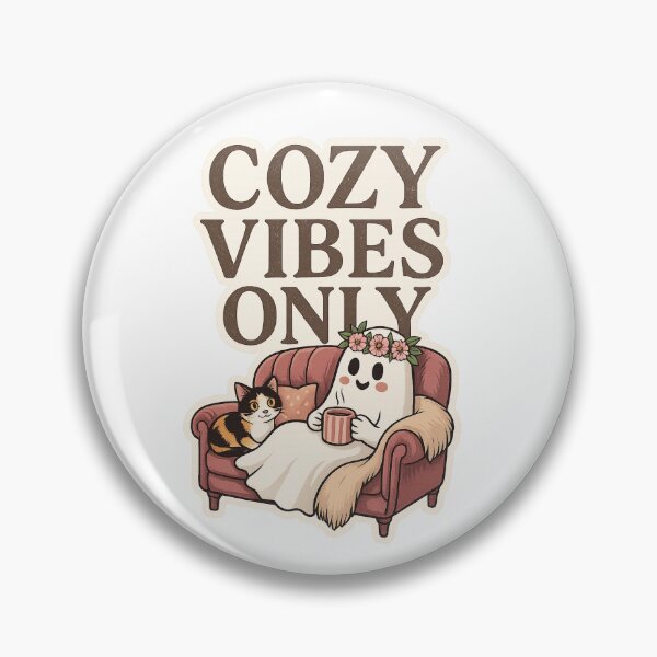 Item preview, Cozy Ghost with Cat – “Cozy Vibes Only”  designed and sold by navalart.
