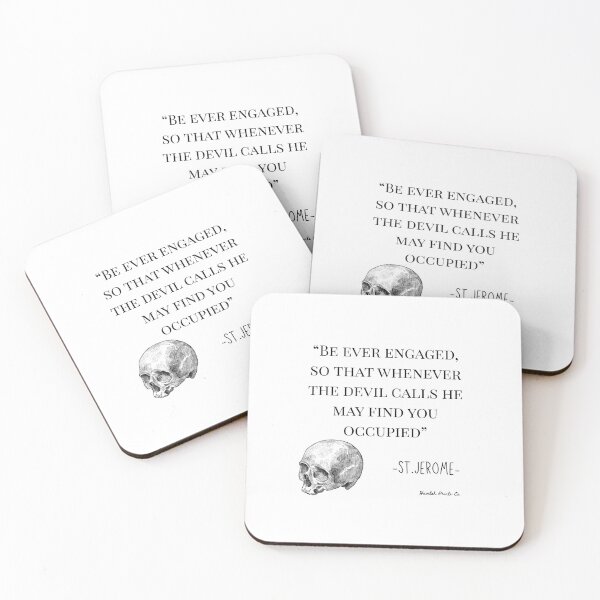 Item preview, Saint Jerome- Be Ever Engaged quote designed and sold by HavilahPrintsCo.