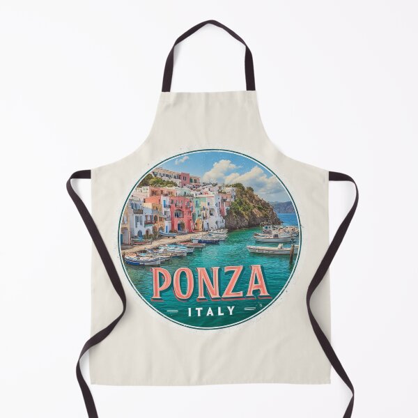 Item preview, Ponza Italy Vintage Travel Sticker Mediterranean Coast designed and sold by Blurbean.