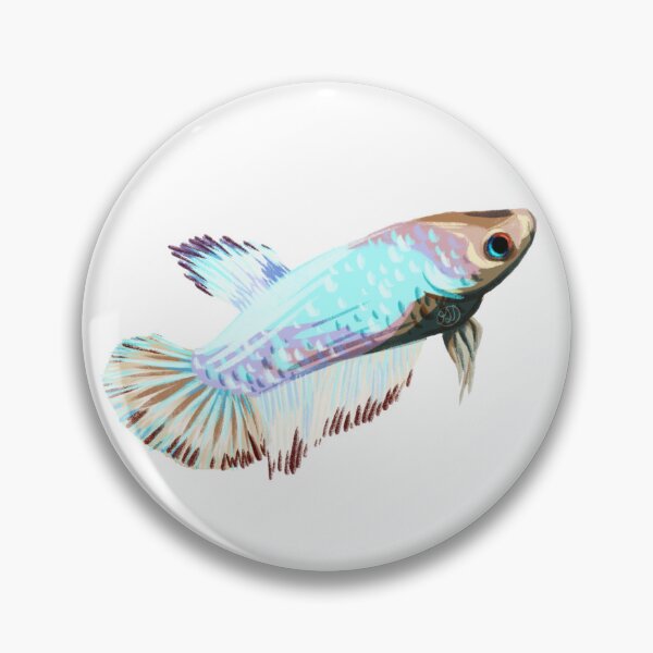 Item preview, Female White Delta Betta designed and sold by FallingRainx.