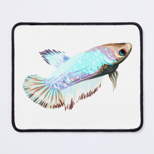 Item preview, Female White Delta Betta designed and sold by FallingRainx.