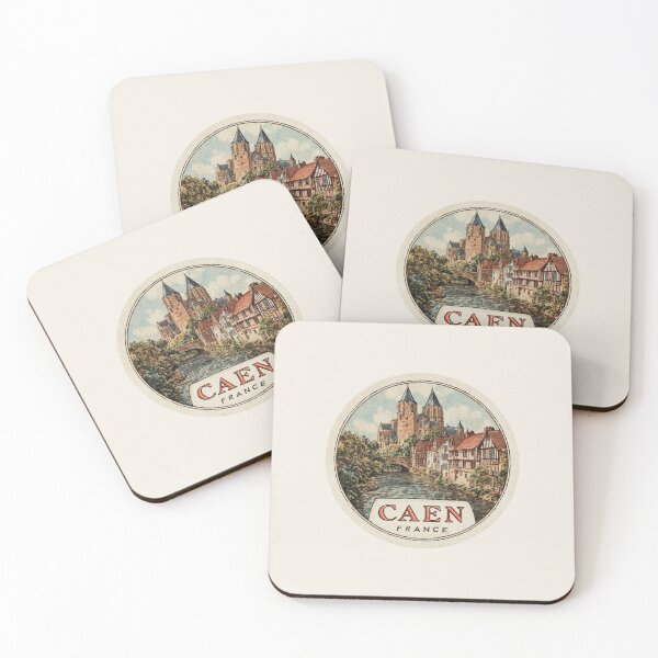 Item preview, Caen France Vintage Travel Sticker Historic City designed and sold by Blurbean.