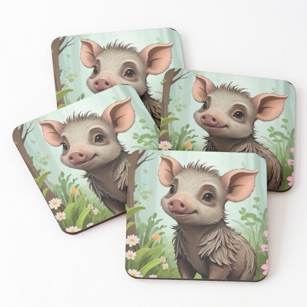 Item preview, Baby Boar in the Forest designed and sold by Sweet Dreams Ambience.