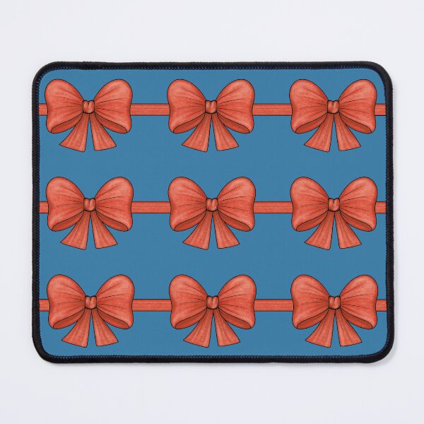 Item preview, Muchos lazos rojos en cintas sobre un fondo azul. designed and sold by Cherevan.