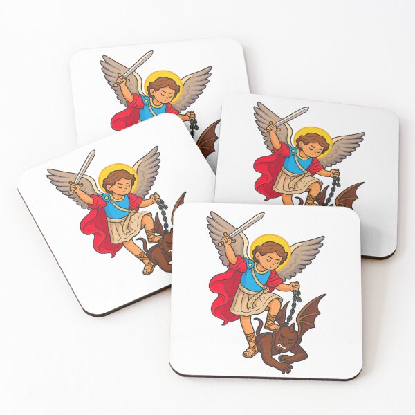 Item preview, Saint Michael the Victorious Archangel - Cartoon Style Illustration designed and sold by arteopolis.