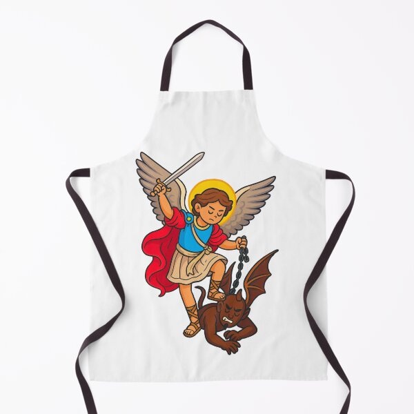 Item preview, Saint Michael the Victorious Archangel - Cartoon Style Illustration designed and sold by arteopolis.