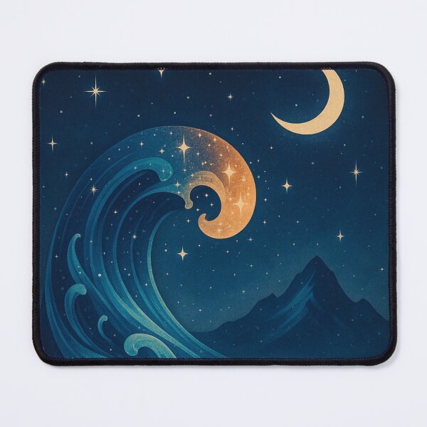 Item preview, Celestial Wave – Moonlit Ocean of Stars designed and sold by Painted Moon by Luna Bee™.