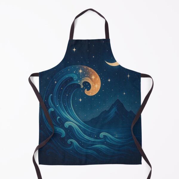 Item preview, Celestial Wave – Moonlit Ocean of Stars designed and sold by Painted Moon by Luna Bee™.
