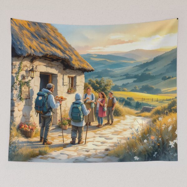 Item preview, On the Way of Saint James, evening stopover designed and sold by jefboutique6150.
