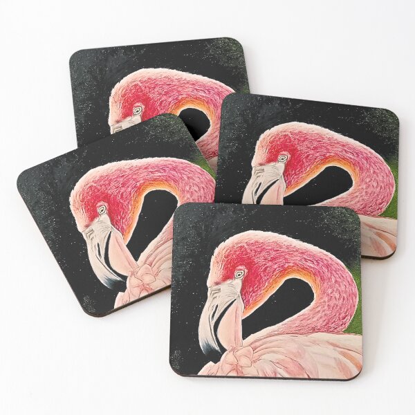 Item preview, Pink flamingo close up designed and sold by OnaleeNicklinArt.