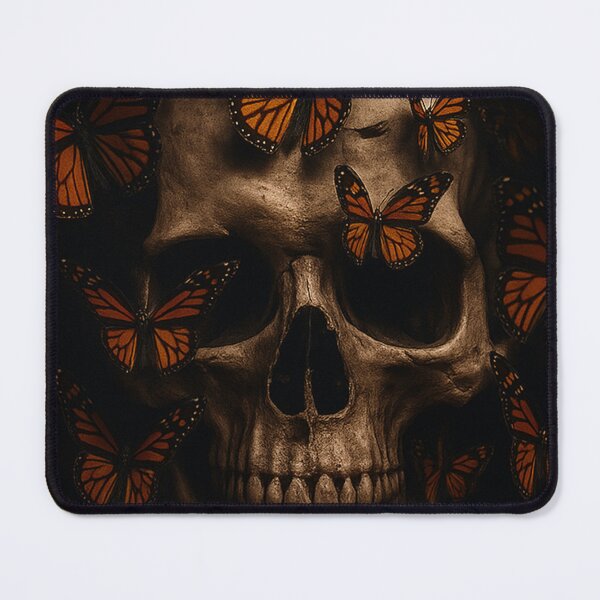 Item preview, Monarch Requiem – Dark Skull and Butterfly Surreal Art  designed and sold by seamless.