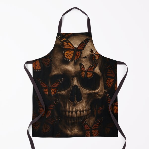 Item preview, Monarch Requiem – Dark Skull and Butterfly Surreal Art designed and sold by seamless.
