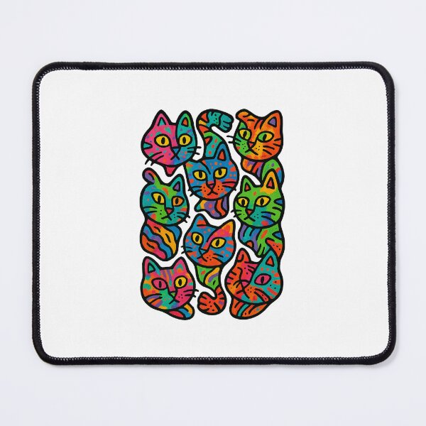 Item preview, Abstract colorful cats designed and sold by Gletschie.