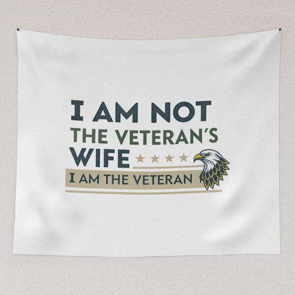 Item preview, I Am The Veteran | Bold Typography Military-Inspired Design designed and sold by VividOrganica.