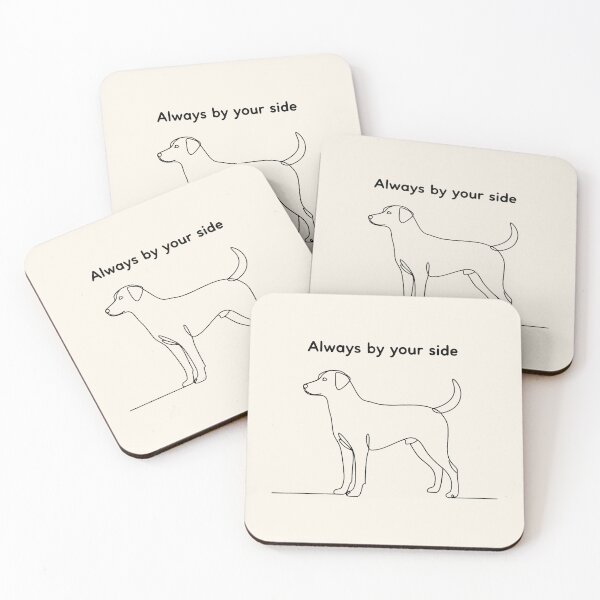 Item preview, Minimal Dog Silhouette in Elegant Line Drawing with Companion Theme designed and sold by SplashTastic.