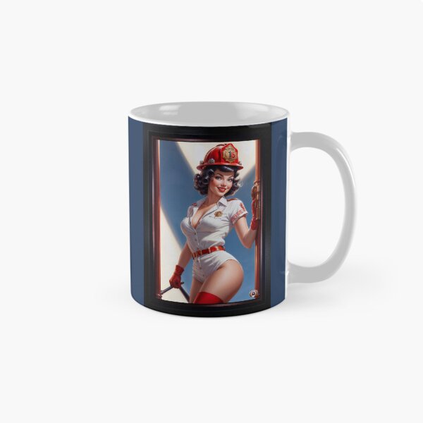 Item preview, Retro Glamour Fiery Pinup Beauty Selvenia Selvina Gorgeous AI Concept Art by Xzendor7 designed and sold by Xzendor7 Digital Art Creations.