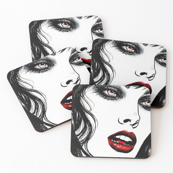 Item preview, Dark Glam Gothic Woman Tee designed and sold by DopeyRobot.