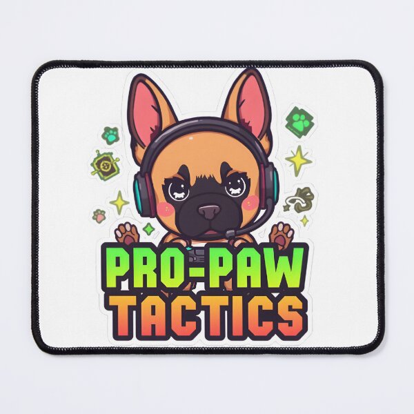 Item preview, Pro-Paw Tactics – Kawaii Belgian Malinois Gamer with Tactical Headset designed and sold by Snackwear Apparel.