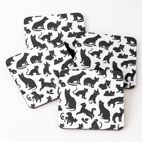 Item preview, Halloween Black Cats designed and sold by PatronesKawai.