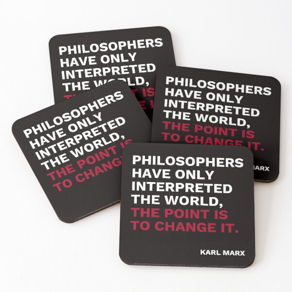 Item preview, Karl Marx Quote designed and sold by Eilonwy Awen.