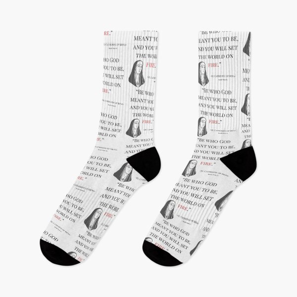 Item preview, Saint Catherine of Siena- World on Fire Quote designed and sold by HavilahPrintsCo.