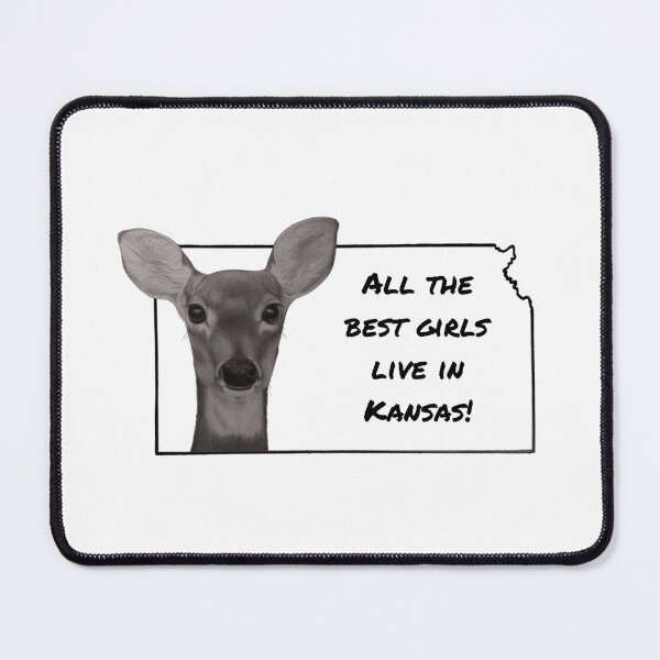 Item preview, Kansas whitetail deer art designed and sold by OnaleeNicklinArt.