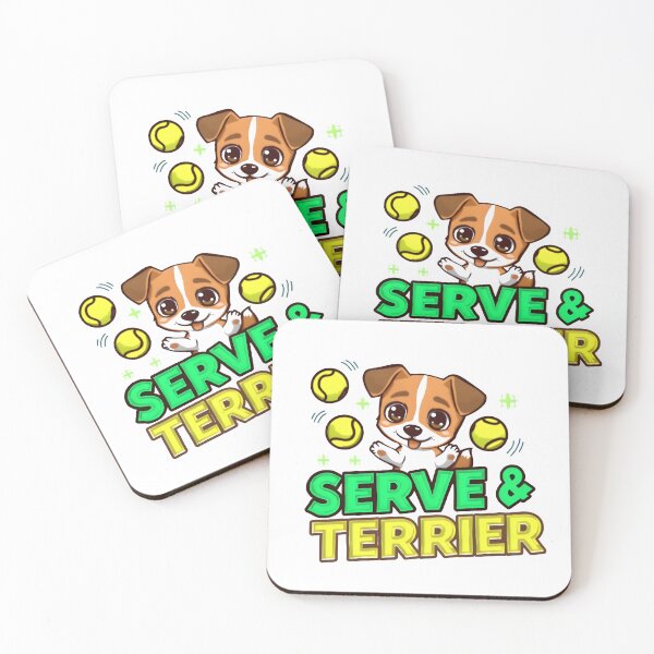Item preview, Serve & Terrier – Cute Kawaii Jack Russell Terrier Tennis Pun Design designed and sold by Snackwear Apparel.