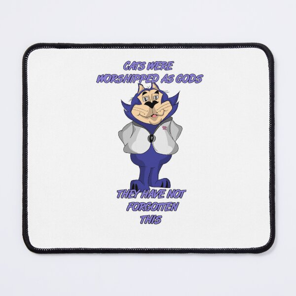Item preview, "CATS WERE WORSHIPPED AS GODS" Cartoon Cat quote designed and sold by retrotoonz.