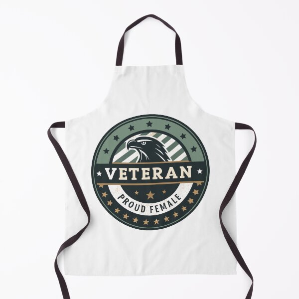 Item preview, Proud Female Veteran Badge – Eagle Emblem Military Pride Design designed and sold by VividOrganica.