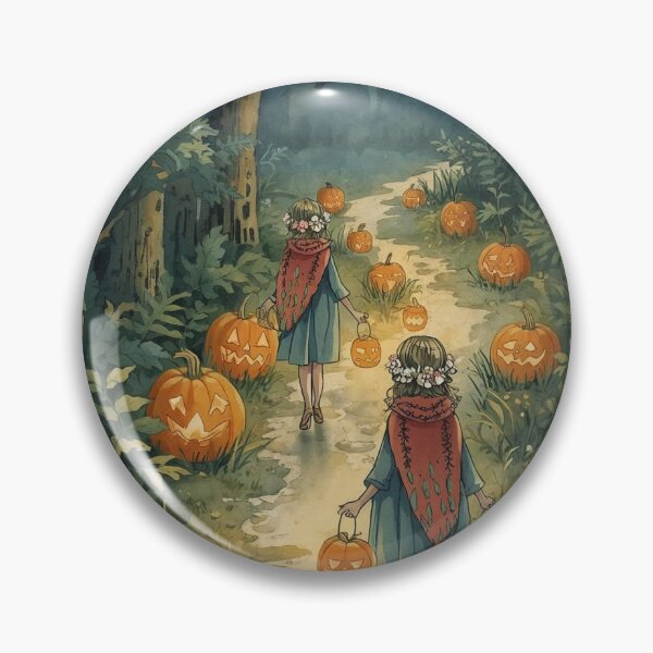 Item preview, Lantern Walk – Whimsical Halloween Forest designed and sold by Deezyned.