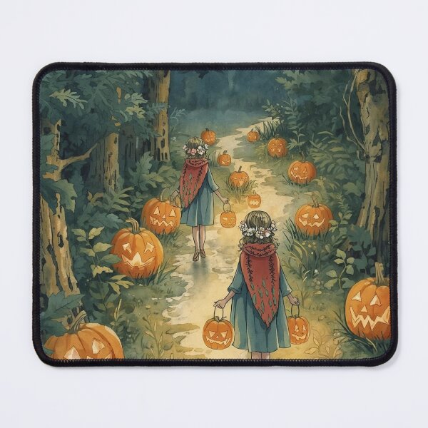 Item preview, Lantern Walk – Whimsical Halloween Forest designed and sold by Deezyned.