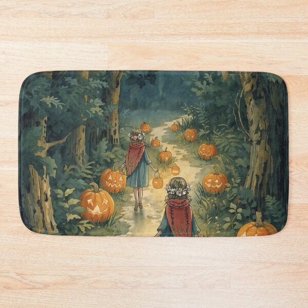 Item preview, Lantern Walk – Whimsical Halloween Forest designed and sold by Deezyned.