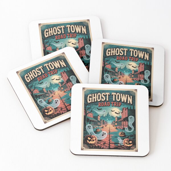 Item preview, Ghost Town Road Trip – Spooky Desert Adventure Art designed and sold by pod24.