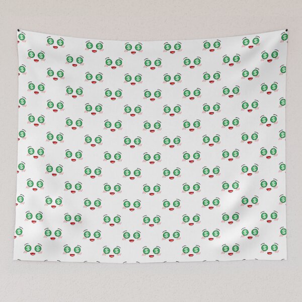 Item preview, Cute kawaii blushing money eyes face pattern designed and sold by BlushyPrint.