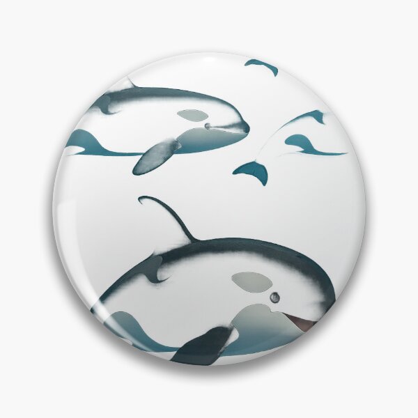 Item preview, Joyful five mother and baby orca  designed and sold by Cruzcollection.