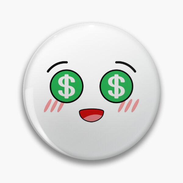 Item preview, Cute kawaii blushing money eyes face designed and sold by BlushyPrint.