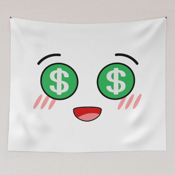 Item preview, Cute kawaii blushing money eyes face designed and sold by BlushyPrint.