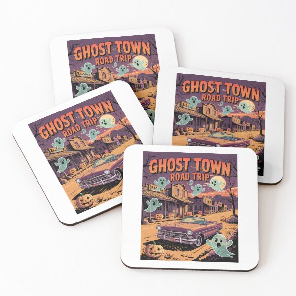 Item preview, Ghost Town Road Trip – Spooky Desert Halloween Travel Art designed and sold by pod24.