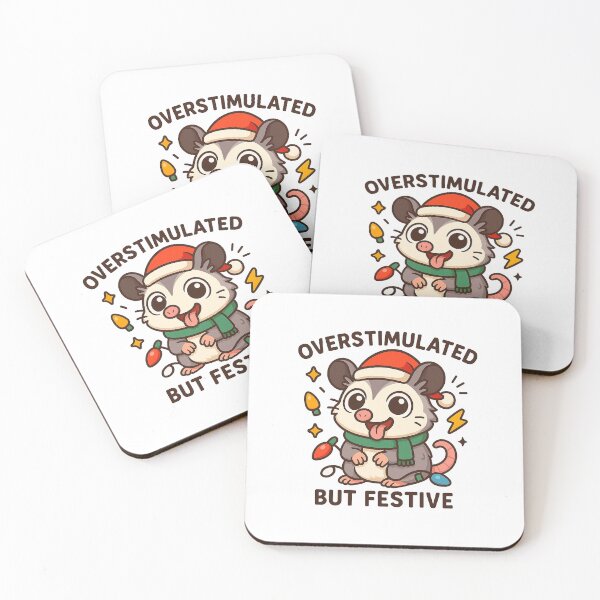 Item preview, Overstimulated But Festive designed and sold by LaughLine Design.