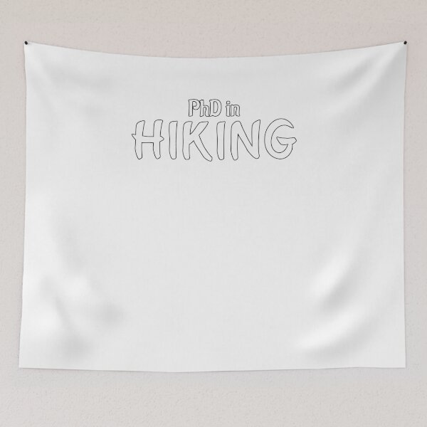 Item preview, PhD in Hiking Graduation Hobby Birthday Celebration Gift designed and sold by geekydesigner.