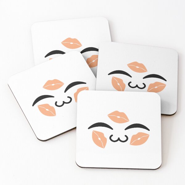 Item preview, Cute kawaii uwu kiss marks face designed and sold by BlushyPrint.