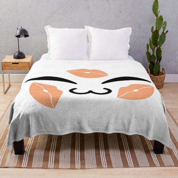 Item preview, Cute kawaii uwu kiss marks face designed and sold by BlushyPrint.