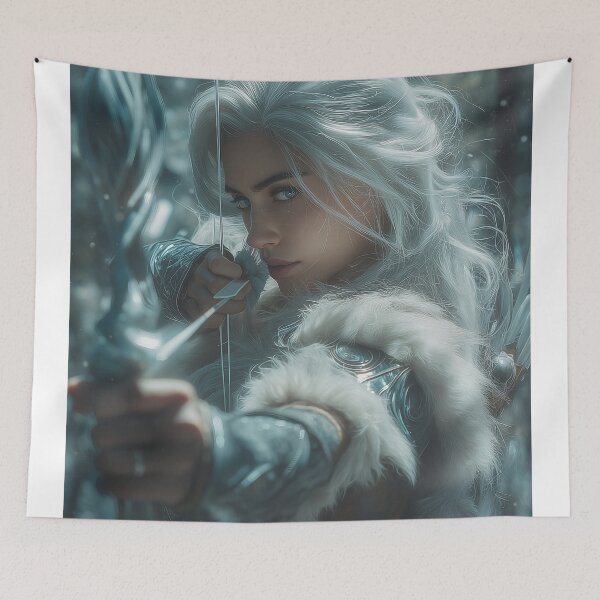 Item preview, The Frostbound Huntress designed and sold by oanaunciuleanu.