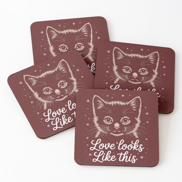 Aperçu de l'œuvre love looks like this,kittens lovers créée et vendue par idizayilstore.