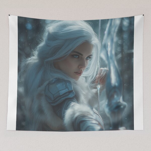 Item preview, The Frostbound Huntress designed and sold by oanaunciuleanu.
